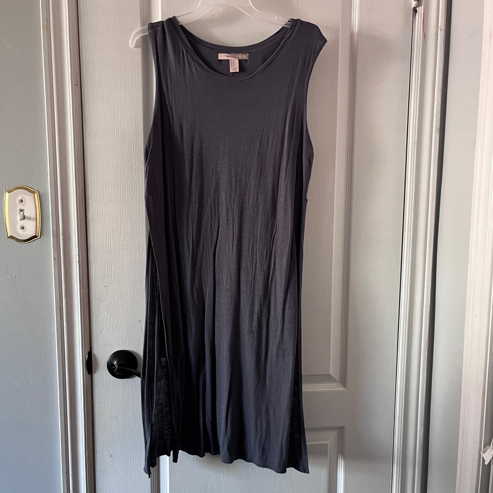 Forever 21 Large grey high slit dress large